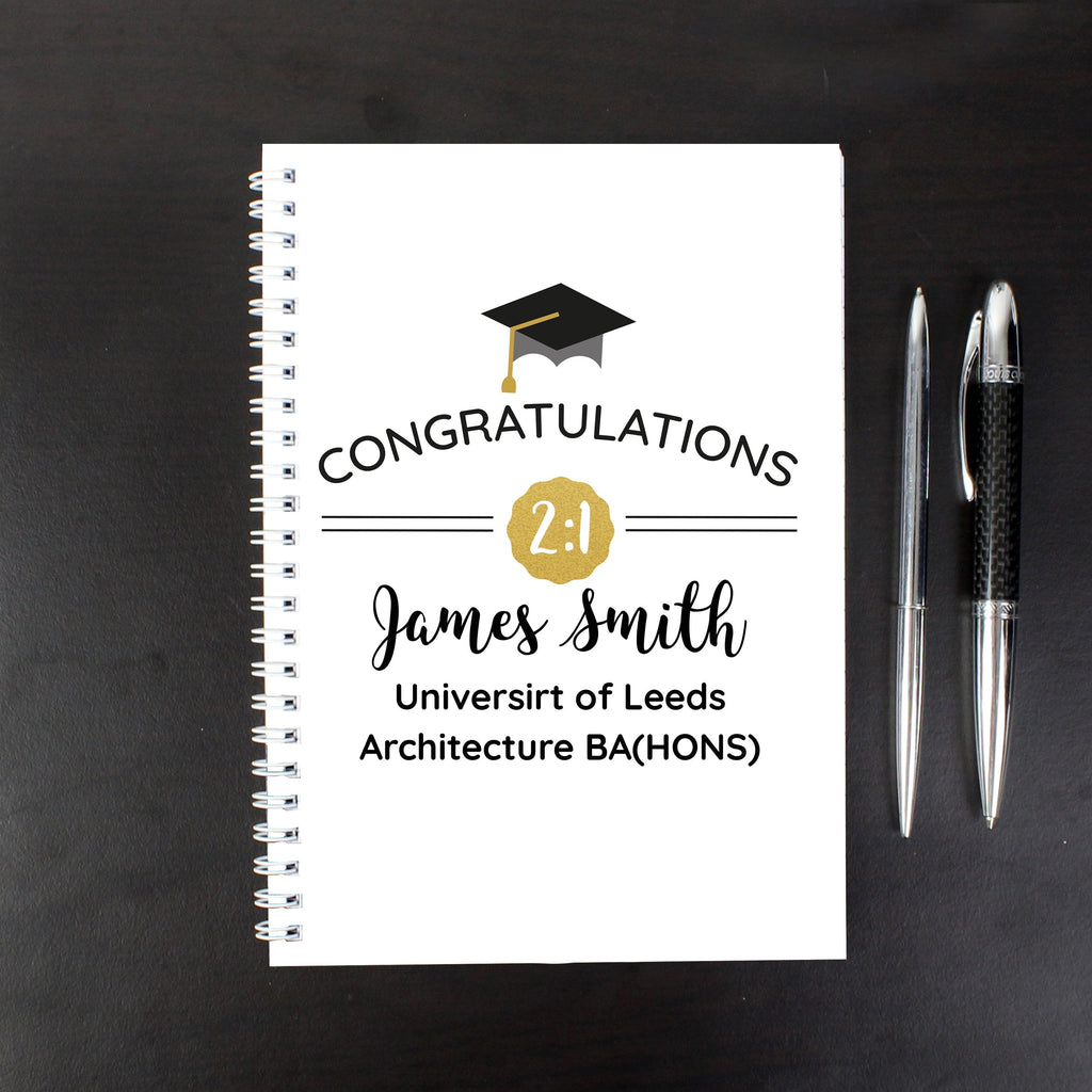 Personalised Graduation A5 Notebook