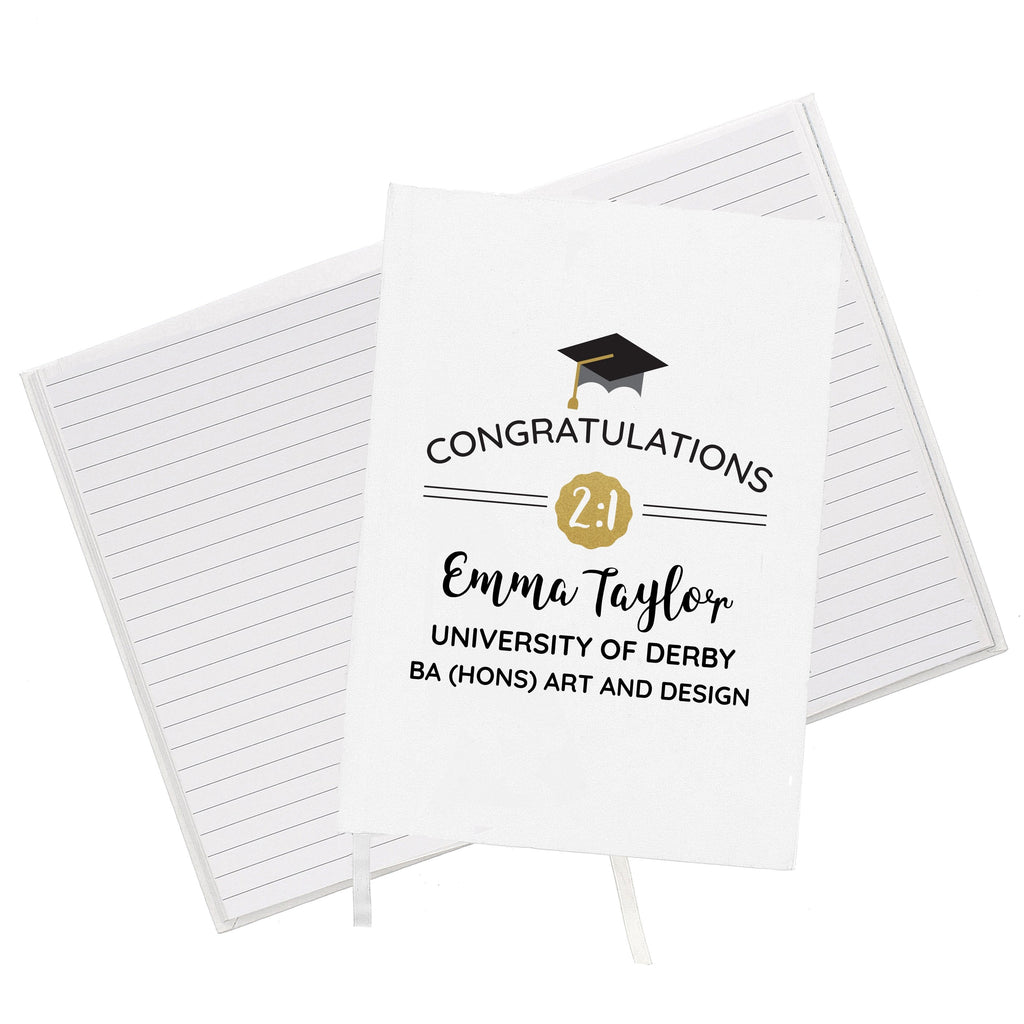 Personalised Graduation A5 Notebook