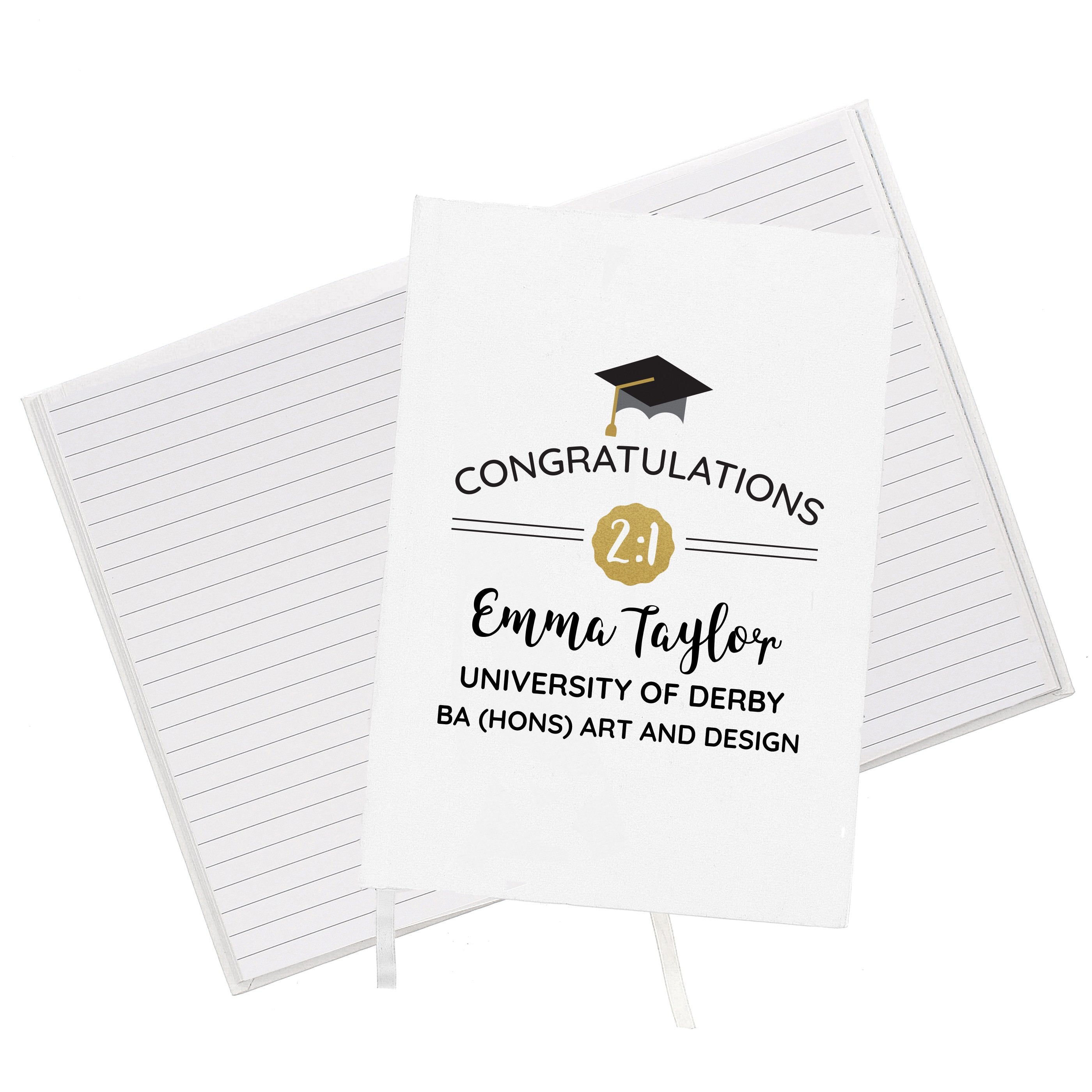 Personalised Graduation A5 Notebook