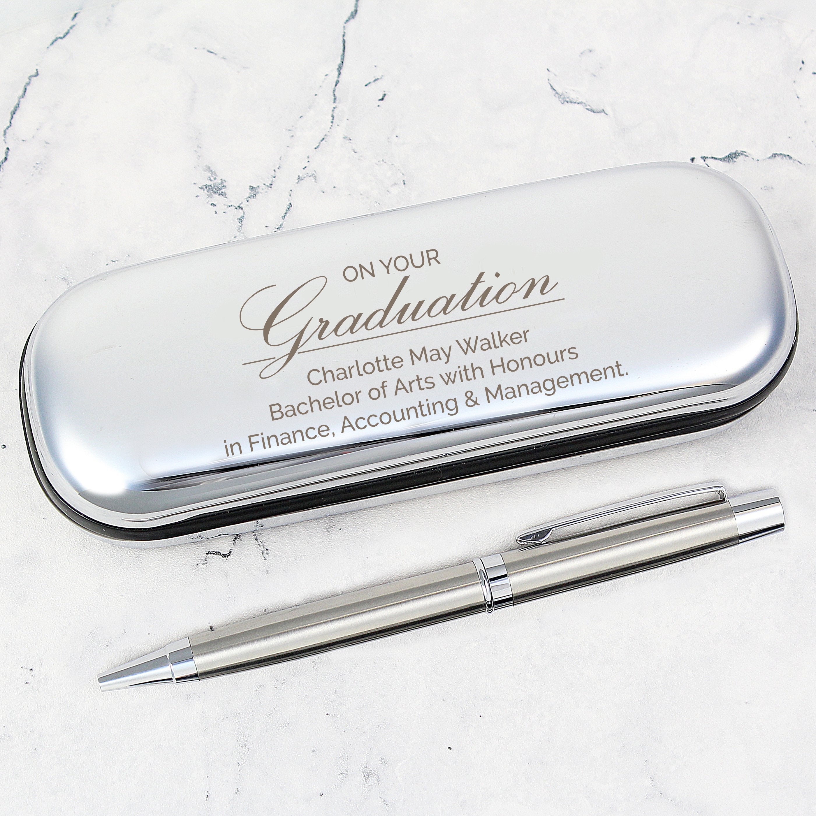 Personalised Graduation Pen And Box Set