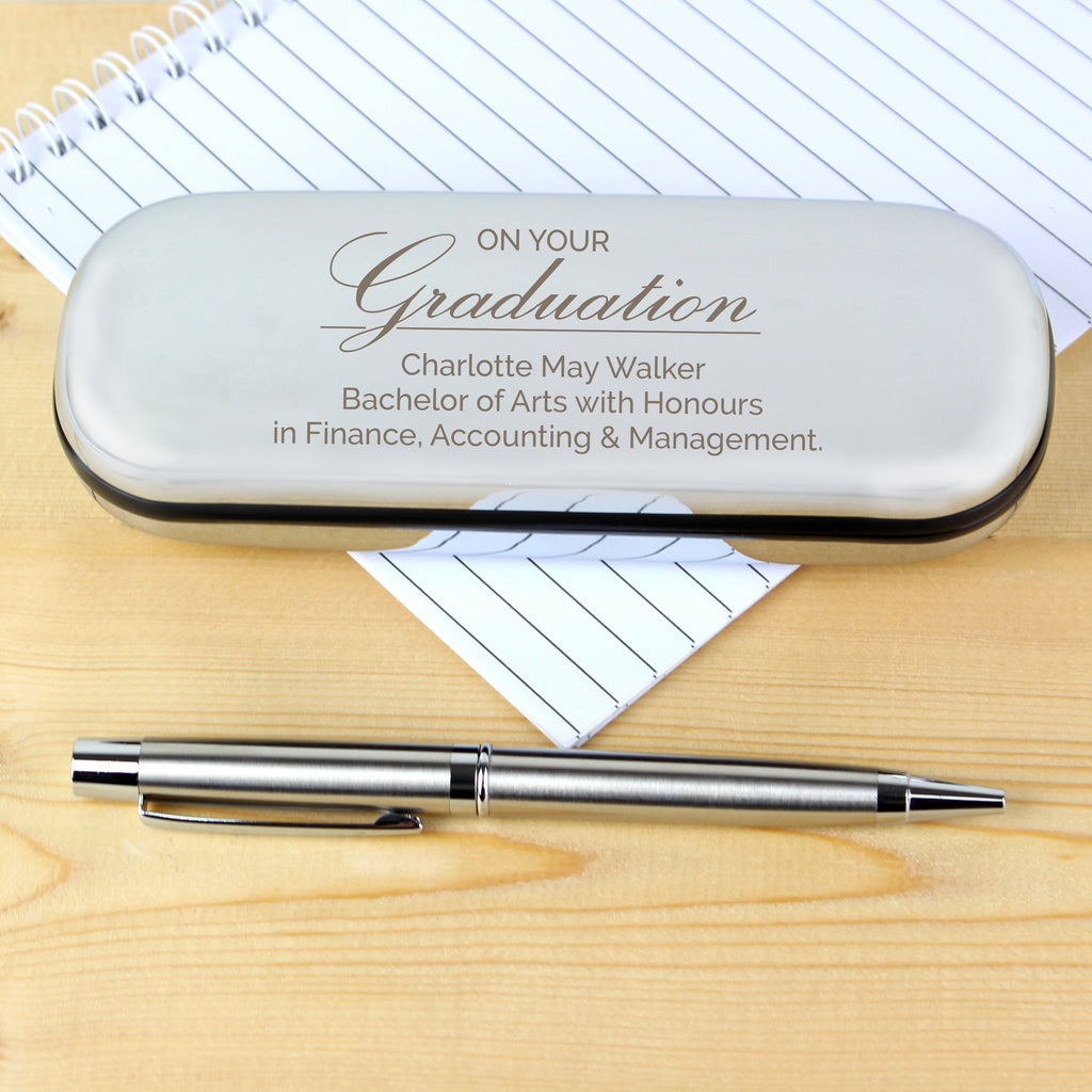 Personalised Graduation Pen And Box Set