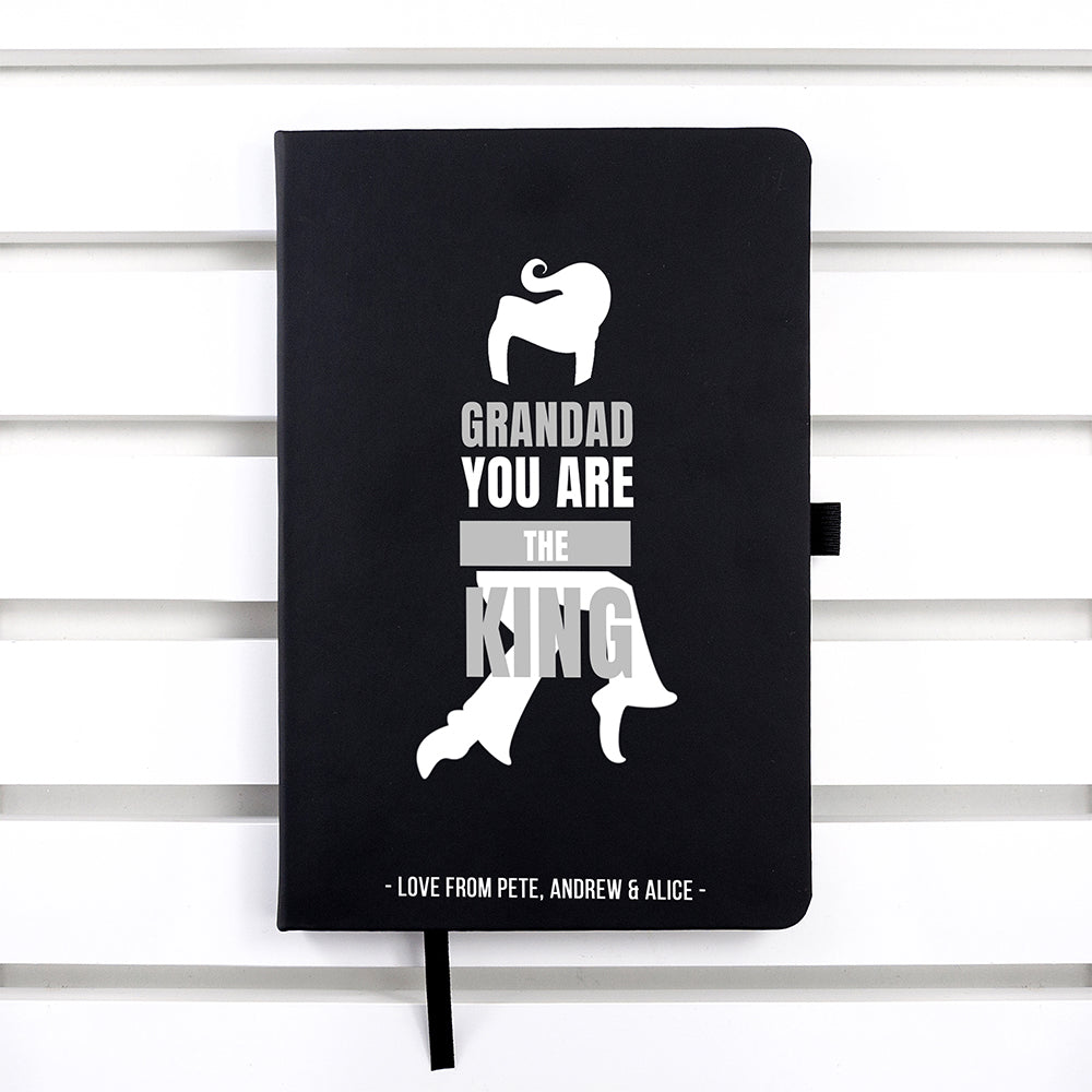 Personalised Personalised Grandad The King A5 Notebook