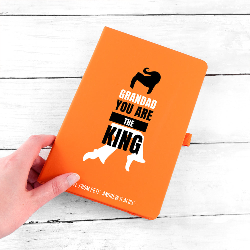Personalised Personalised Grandad The King A5 Notebook