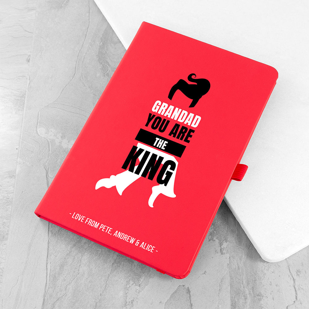 Personalised Personalised Grandad The King A5 Notebook