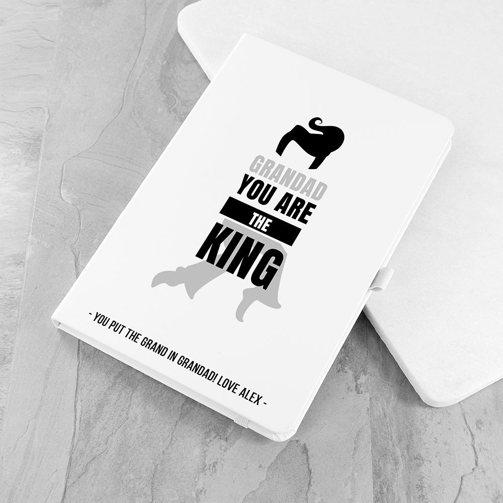 Personalised Personalised Grandad The King A5 Notebook