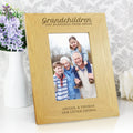 Personalised Grandchildren Are A Blessing 6x4 Inch Oak Finish Photo Frame
