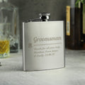 Personalised Groomsman Hip Flask