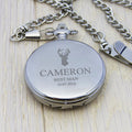 Personalised Groomsman Stag Pocket Watch