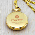 Personalised Personalised Groomsman Monogram Collection Pocket Watch