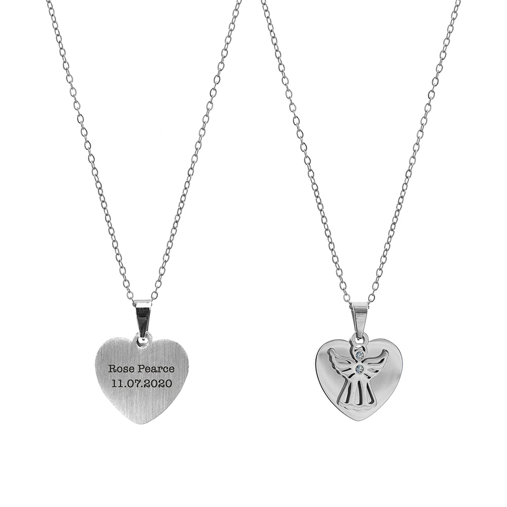 Personalised Personalised Guardian Angel Necklace