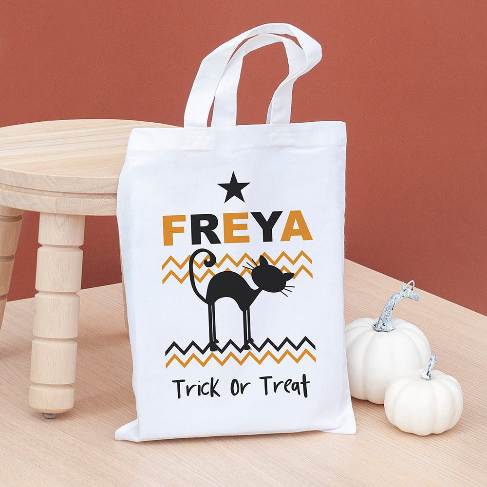 Personalised Halloween Trick Or Treat Bag