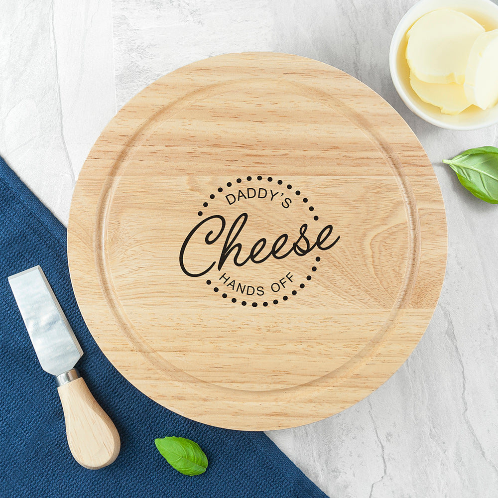 Personalised Personalised Hands Off Cheese Board Set