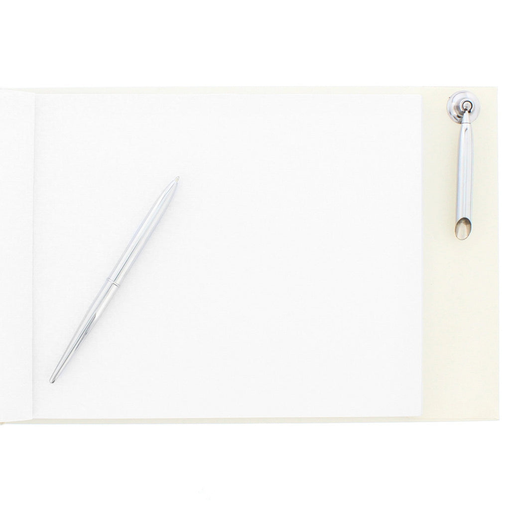 Personalised Happily Ever After Wedding Hardback Guest Book & Pen