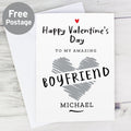 Personalised Happy Valentine's Day Card