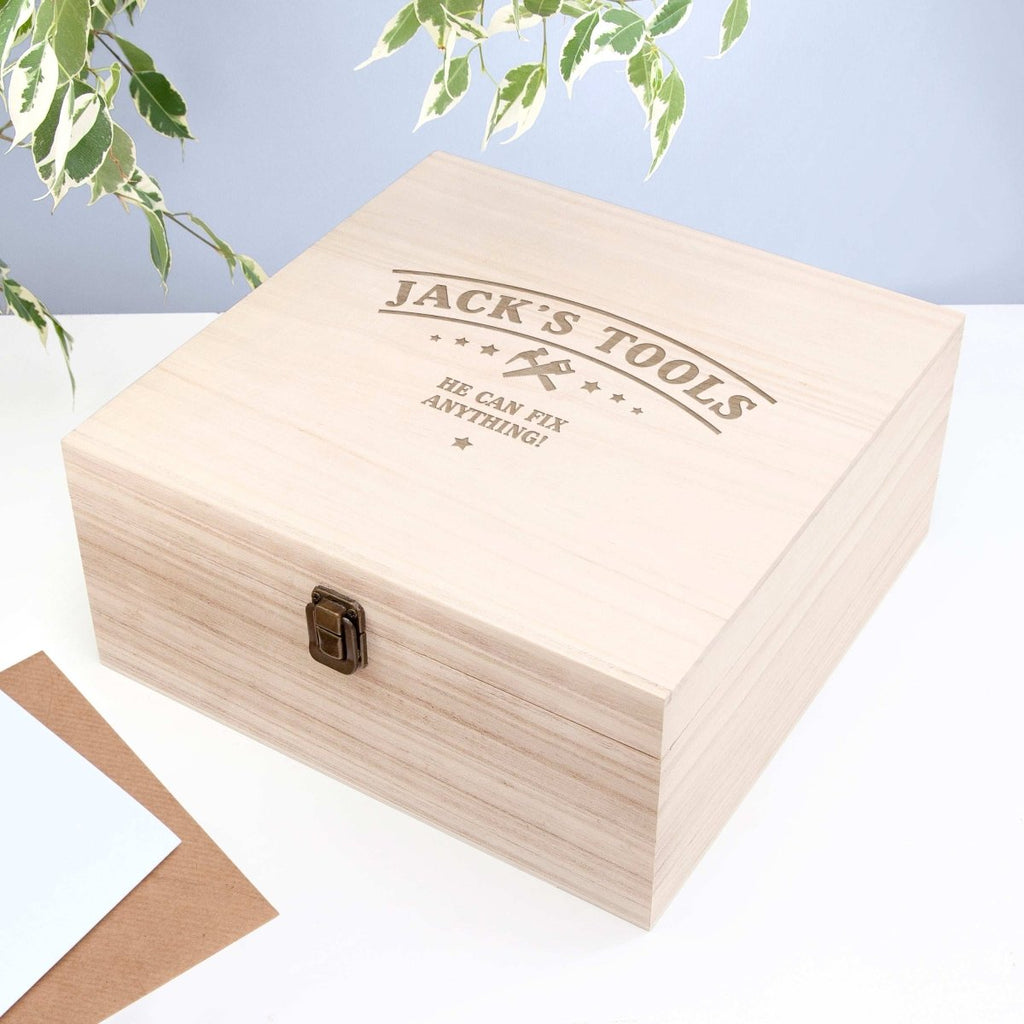 Personalised He Can Fix Anything Tool Box