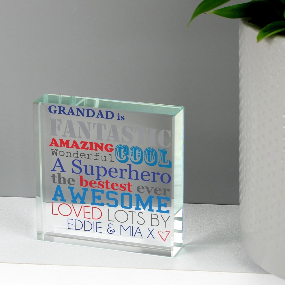 Personalised He Is... Crystal Token