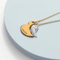 Personalised Personalised Heart and Wing Necklace