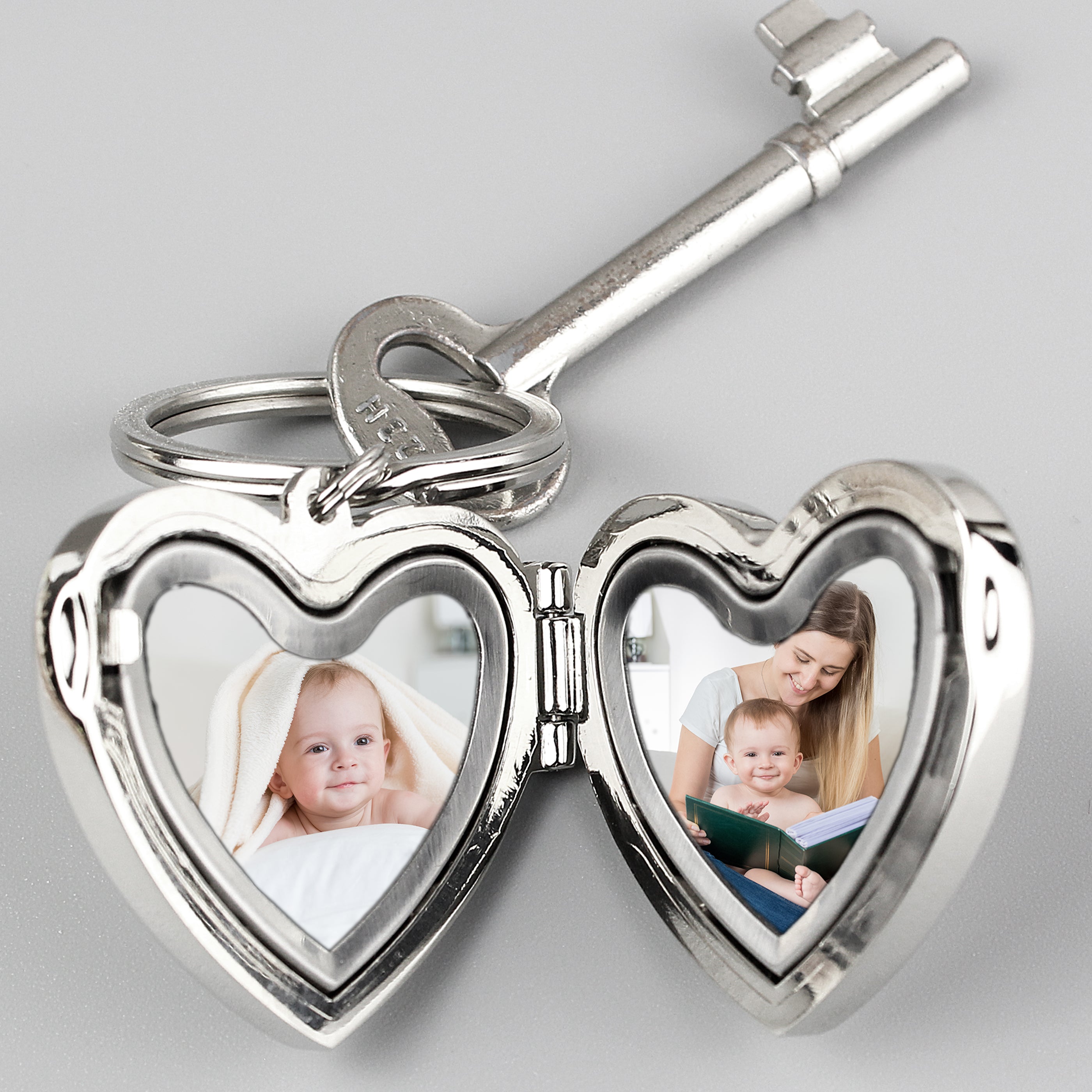Personalised Heart Photoframe Keyring