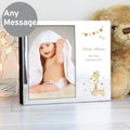 Personalised Hessian Giraffe 6x4 Inch Photo Frame Album