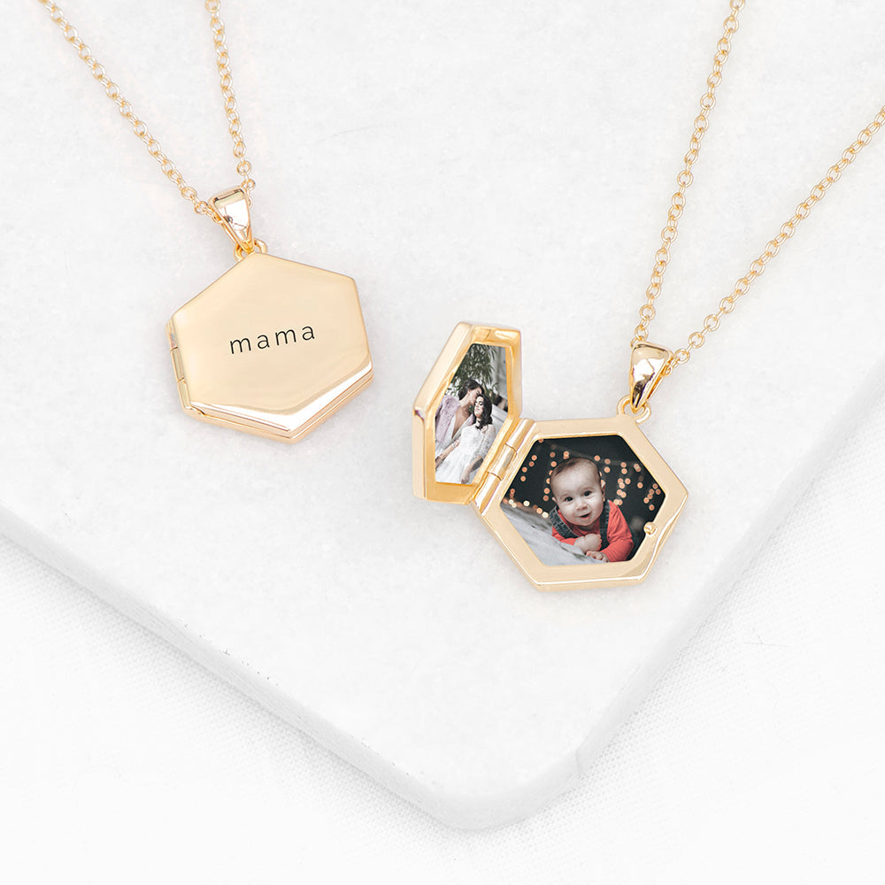 Personalised Personalised Hexagonal Photo Locket