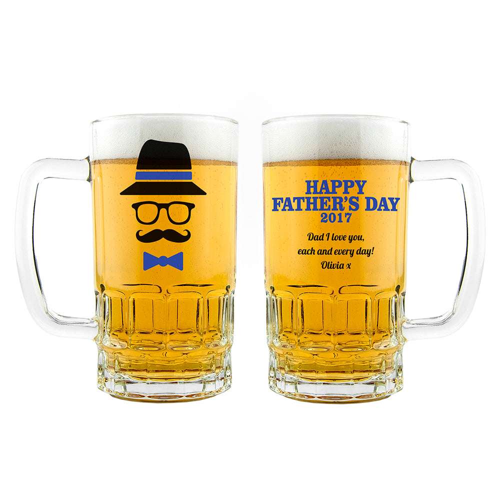 Personalised Hipster Beer Tankard