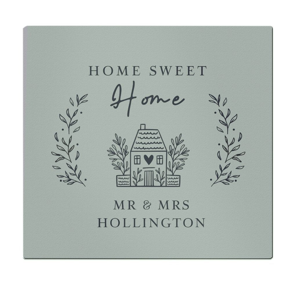 Personalised Home Glass Chopping Board/Worktop Saver
