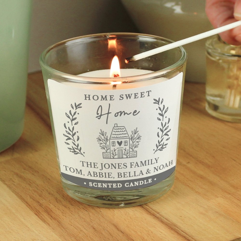 Personalised Home Scented Jar Candle