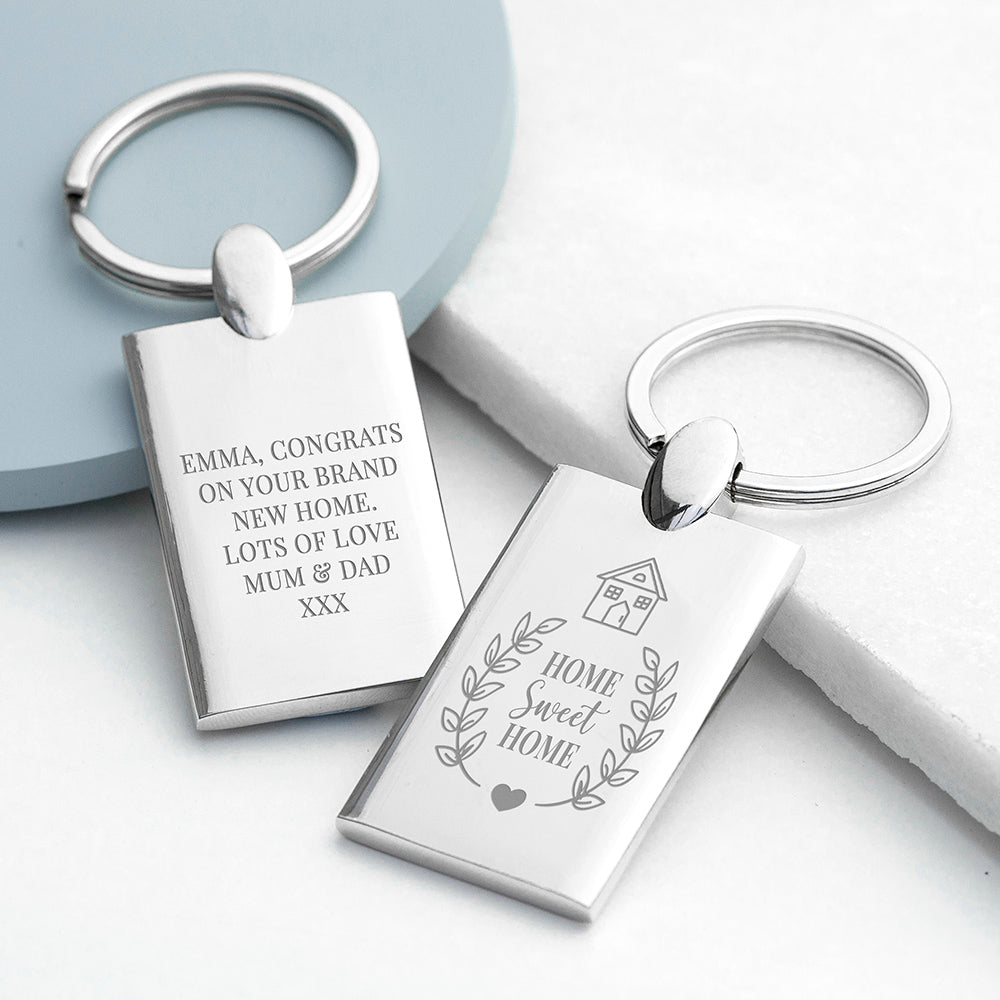 Personalised Personalised Home Sweet Home Keyring