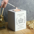 Personalised Home Wooden Tealight Holder