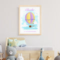 Personalised Personalised Hot Air Balloon Framed Print