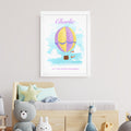 Personalised Personalised Hot Air Balloon Framed Print