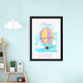 Personalised Personalised Hot Air Balloon Framed Print