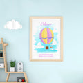 Personalised Personalised Hot Air Balloon Framed Print