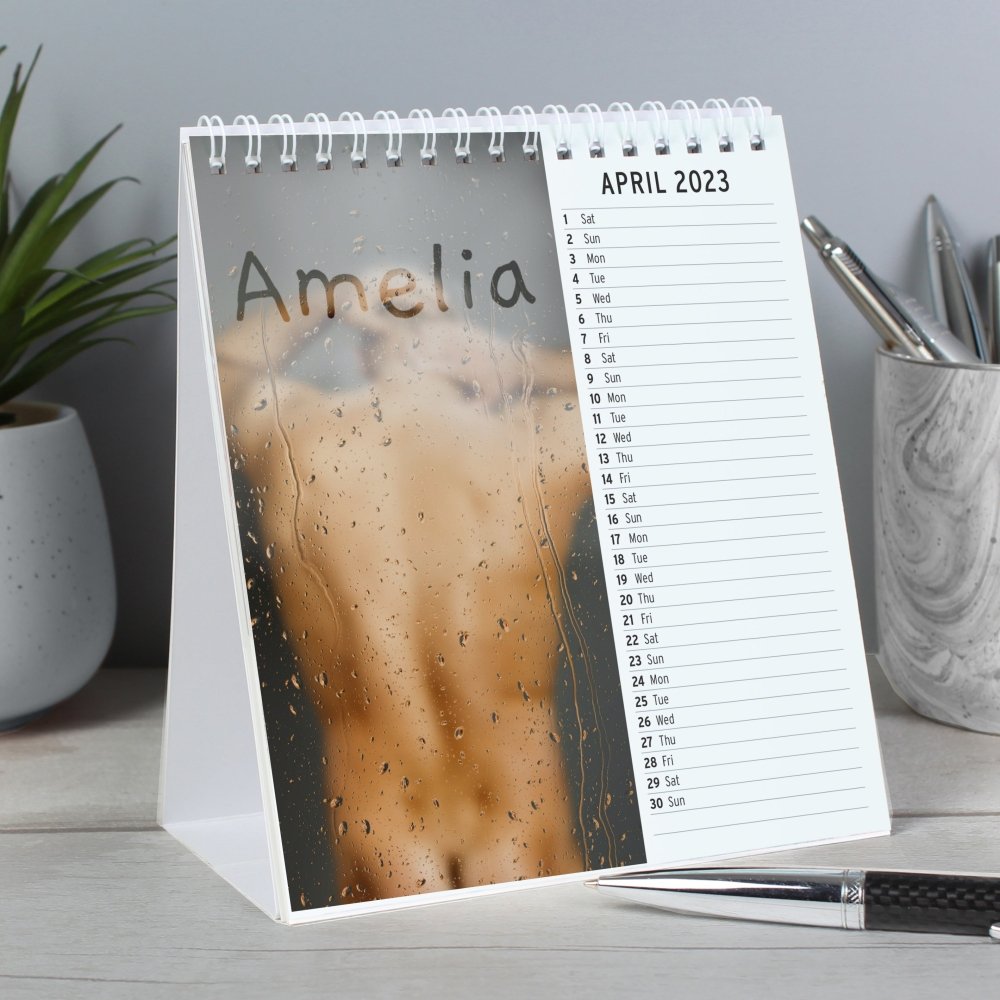Personalised Hot Chicks Desk 2026 Calendar