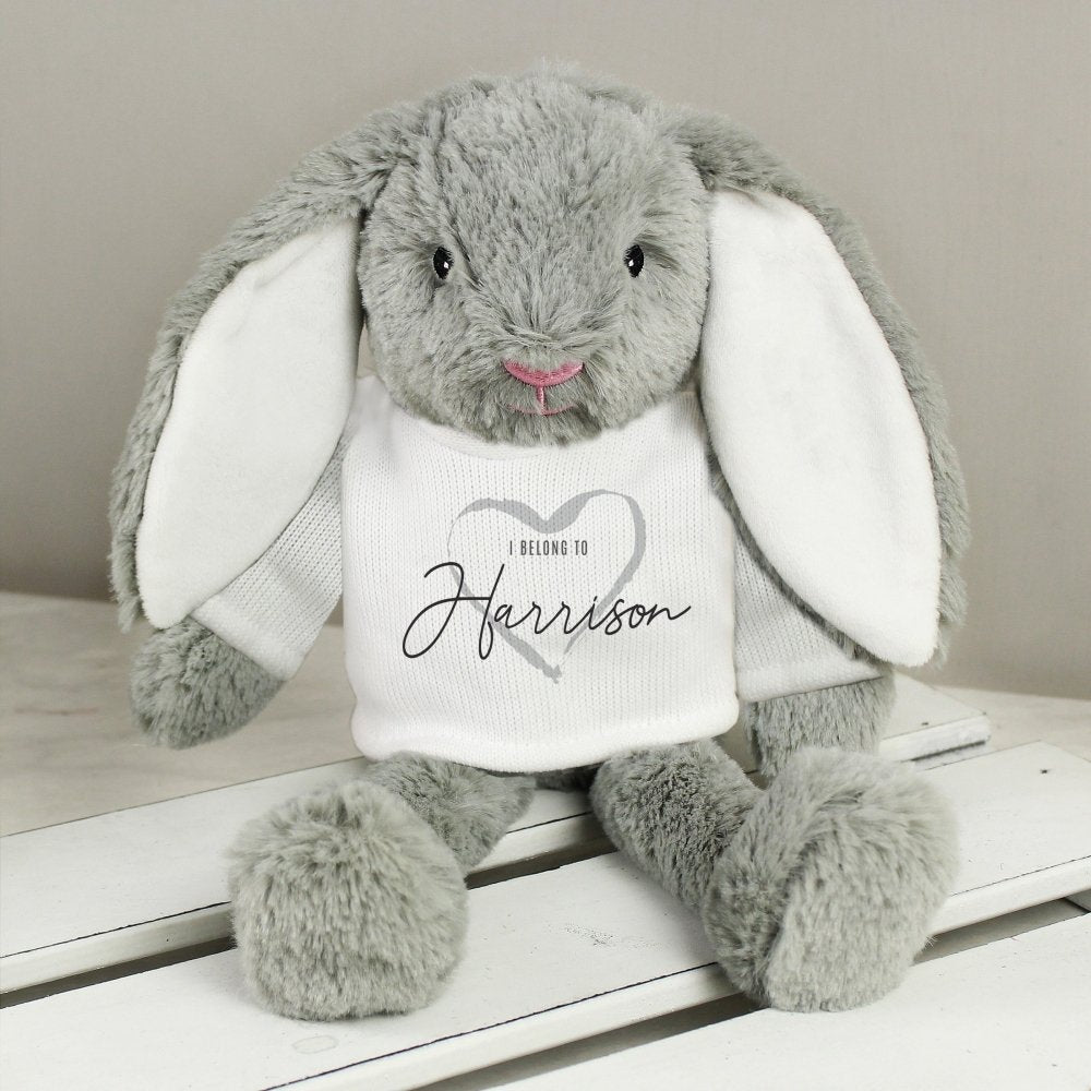 Personalised 'I Belong To' Bunny Rabbit