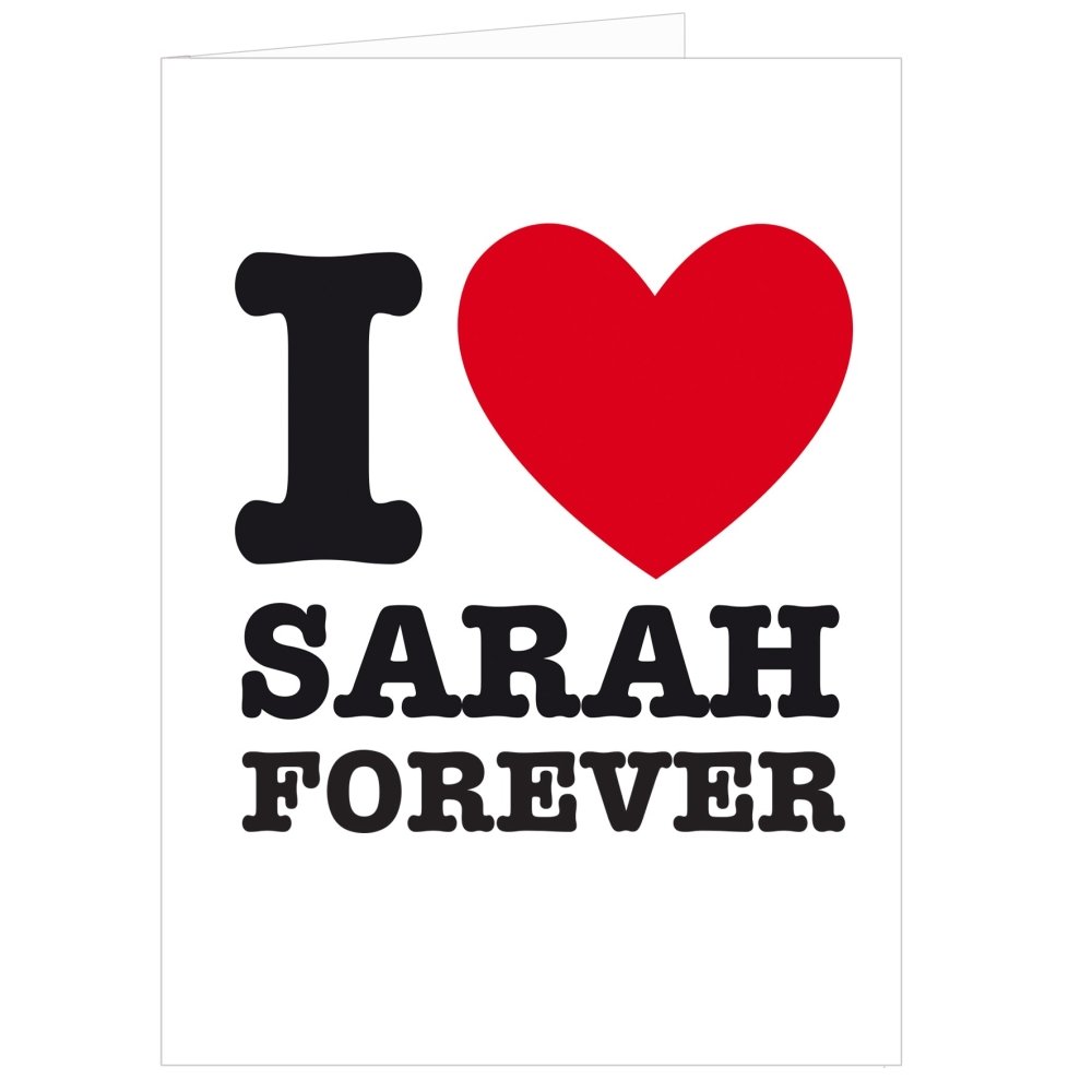 Personalised I Heart Card