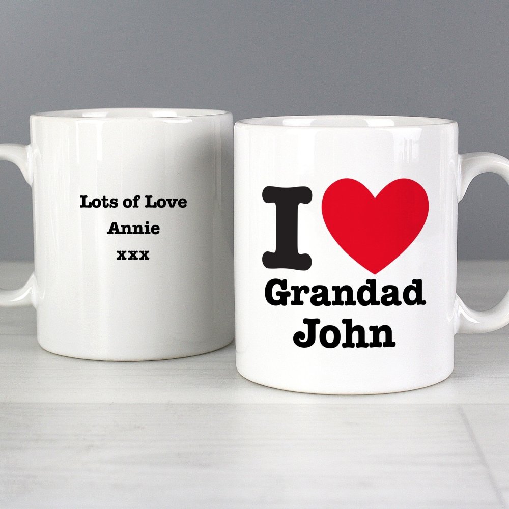 Personalised I Heart Mug