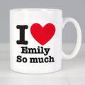 Personalised I Heart Mug