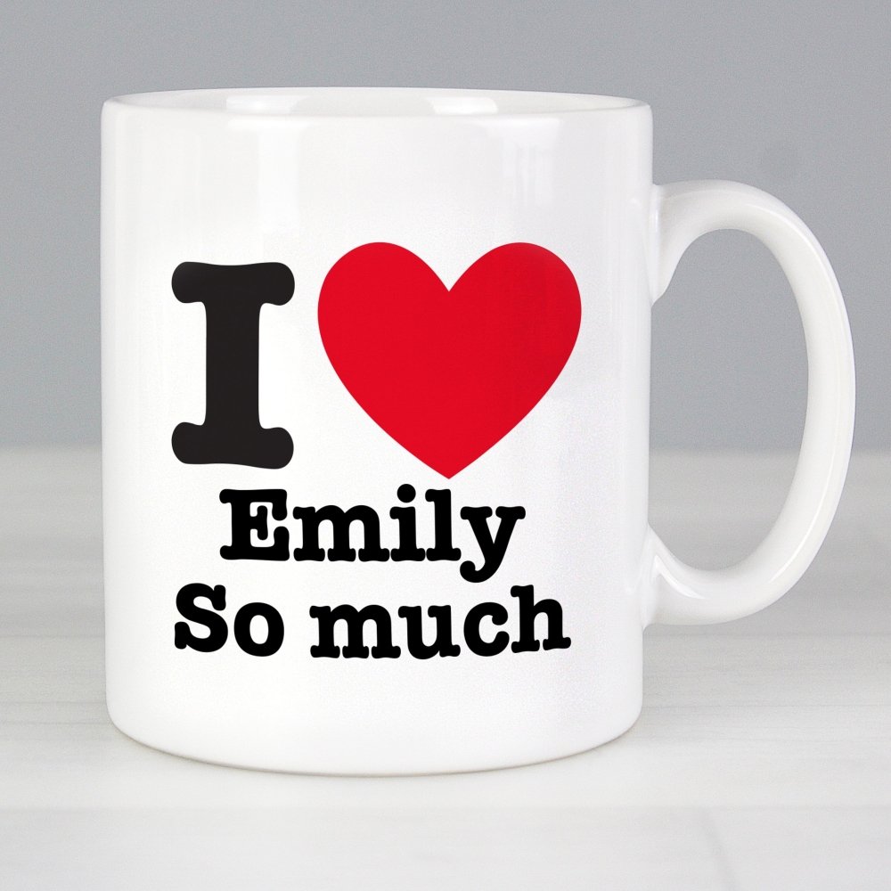 Personalised I Heart Mug