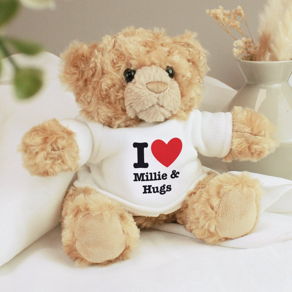 Personalised I Heart Teddy Bear