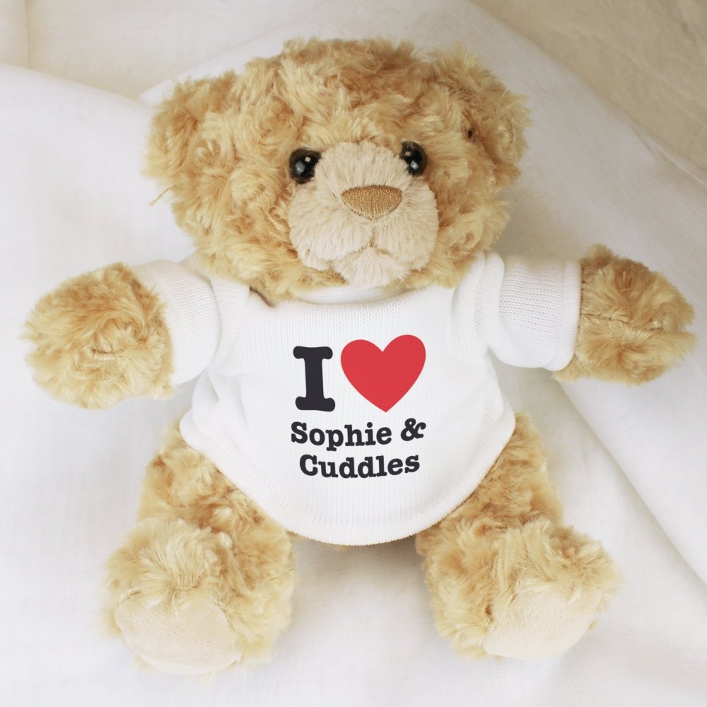 Personalised I Heart Teddy Bear