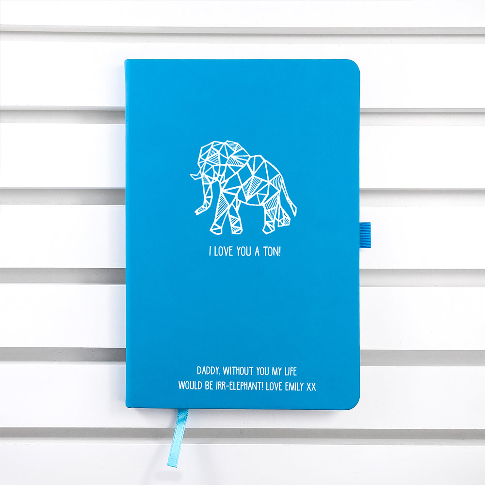 Personalised Personalised I Love You A Ton A5 Notebook