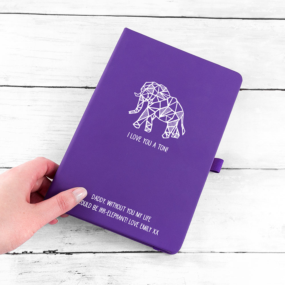 Personalised Personalised I Love You A Ton A5 Notebook