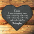 Personalised I Really Like You Heart Keepsake