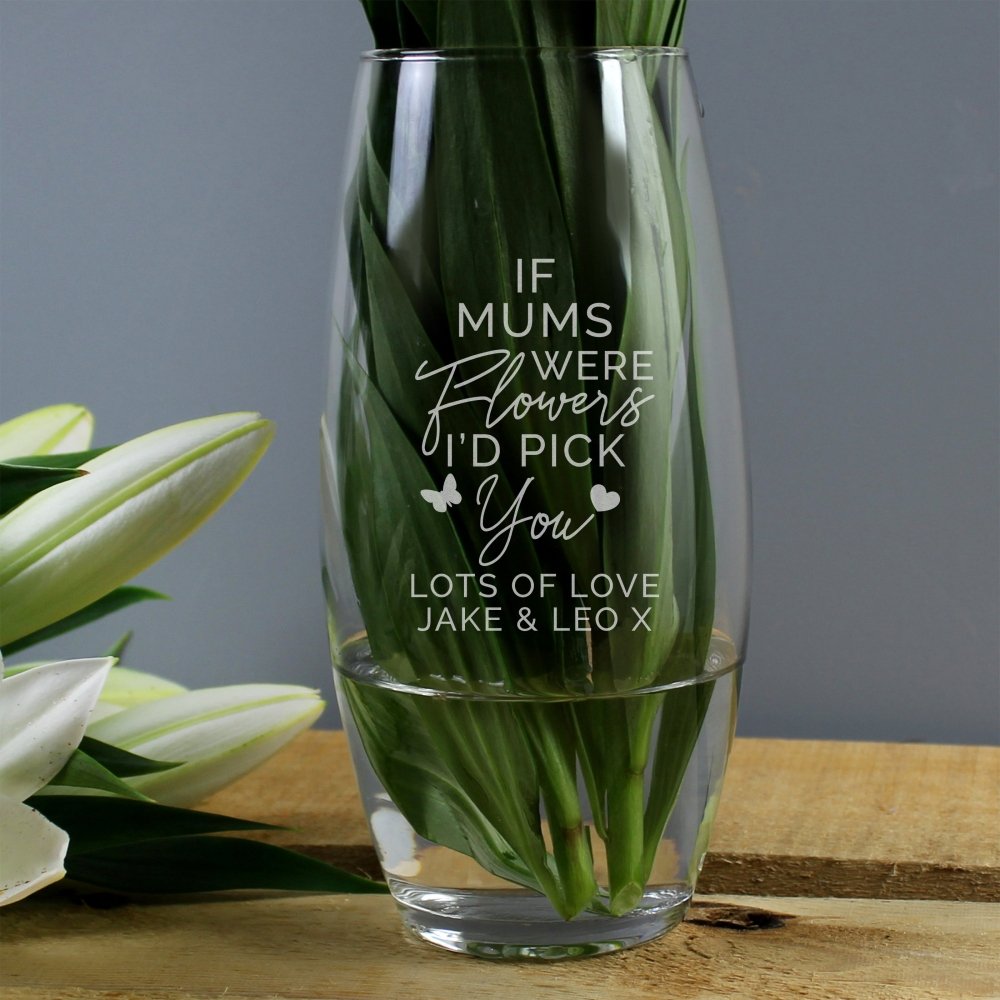 Personalised I'D Pick You Bullet Vase