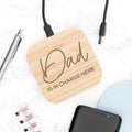 Personalised Personalised In Charge Bamboo Wireless Charger