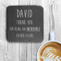 Personalised Incredible Father Figure Slate Keepsake