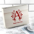 Personalised Initial Tea Box with Tea