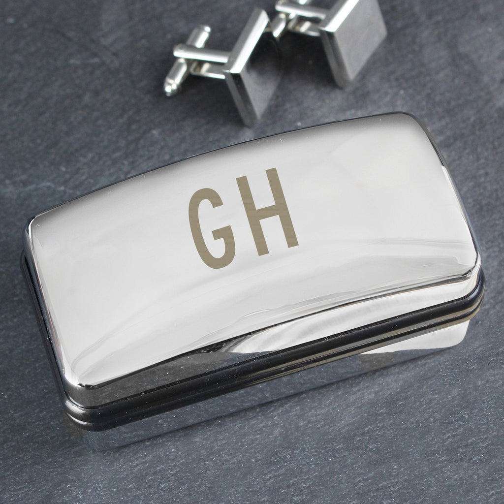 Personalised Initials Cufflink Box
