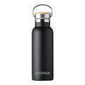 Personalised Personalised Insulated Bottle 17oz Bamboo Lid - Small Personalisation